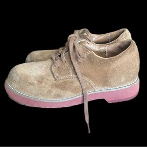 Sperry little boys suede slip on top sider TEVIN 10 medium leather preowned